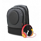    Рюкзак для ноутбука LF10545 до 15.6" полиэстер+кожзам+пластик, черный, размер: 340х470х150