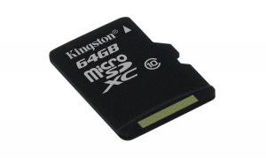 Карта памяти Kingston microSDXC 64GB Class 10 + SD адаптер Карта памяти Kingston microSDXC 64GB Class 10 + SD адаптер