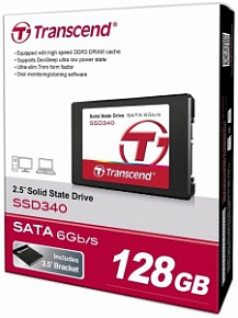 Твердотельный накопитель SSD 2,5" Transcend 340 128GB 7mm