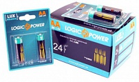    Батарейка LogicPower Alkaline AA LR6_бл 2шт_КОРОБКА=12бл =24шт