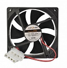    Вентилятор корпусной LogicPower F14B, 4pin (Molex питание), цвет-черный, DC12V, 0.16A, 1.92 Вт, 1