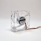    Вентилятор корпусной LogicPower F8NC, 3pin (питание), светодиодная подсветка 4 цвета (желтый, кра