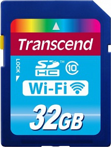 Карта памяти Transcend SDHC 32GB Class10 WiFi Карта памяти Transcend SDHC 32GB Class10 WiFi