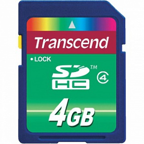 Карта памяти Transcend SDHC 4GB (Class 4)