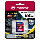 Карта памяти Transcend Ultimate SDXC 64GB Class 10 UHS-1