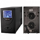    006.  ИБП LogicPower UL650VA, USB-порт, LCD-экран, 2 евророзетки, 5 ступ. AVR, 7.5Ач12В, металлич