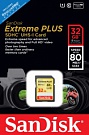 Карта памяти SanDisk Extreme Plus 32GB SDHC Class 10 UHS-I 80MB/s