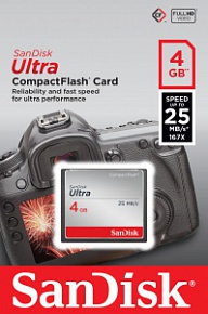 Карта памяти SanDisk CF Ultra 4GB 25MB/s Карта памяти SanDisk CF Ultra 4GB 25MB/s