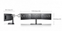 Монитор TFT Samsung 3*23 MD230X3 8ms, D-Sub, DVI, DP, PVA, Black, 178/178