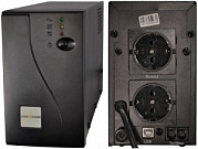    004.  ИБП LogicPower U650VA, USB-порт, 2 евророзетки, 5 ступ. AVR, 7.5Ач12В, металлический корпус
