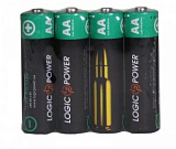    Батарейка LogicPower Alkaline AA LR6 _вак.уп по 4шт)_ КОРОБКА= 10 уп = 40шт